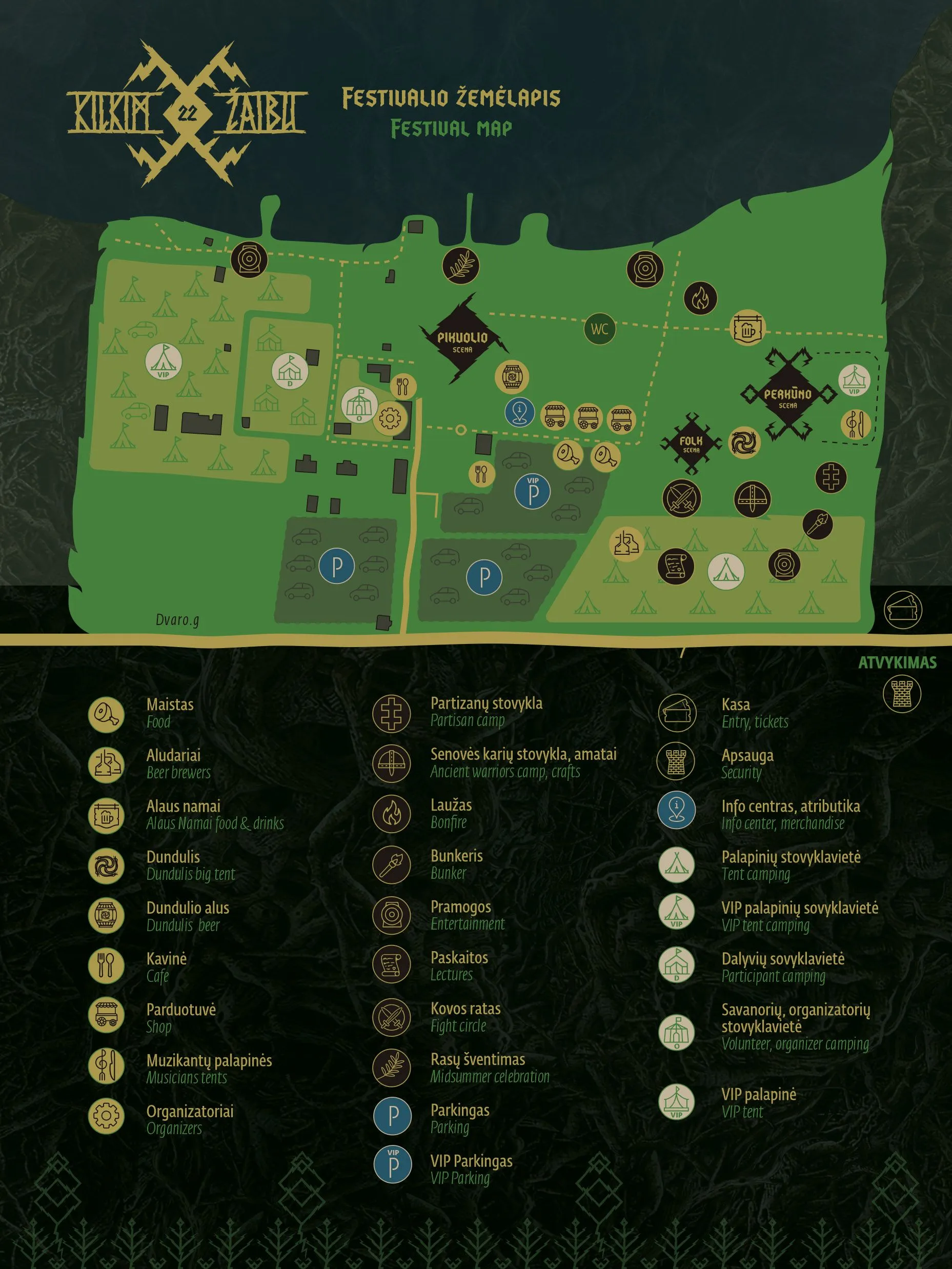 Kilkim Žaibu 2022 - Map | Concerts-Metal