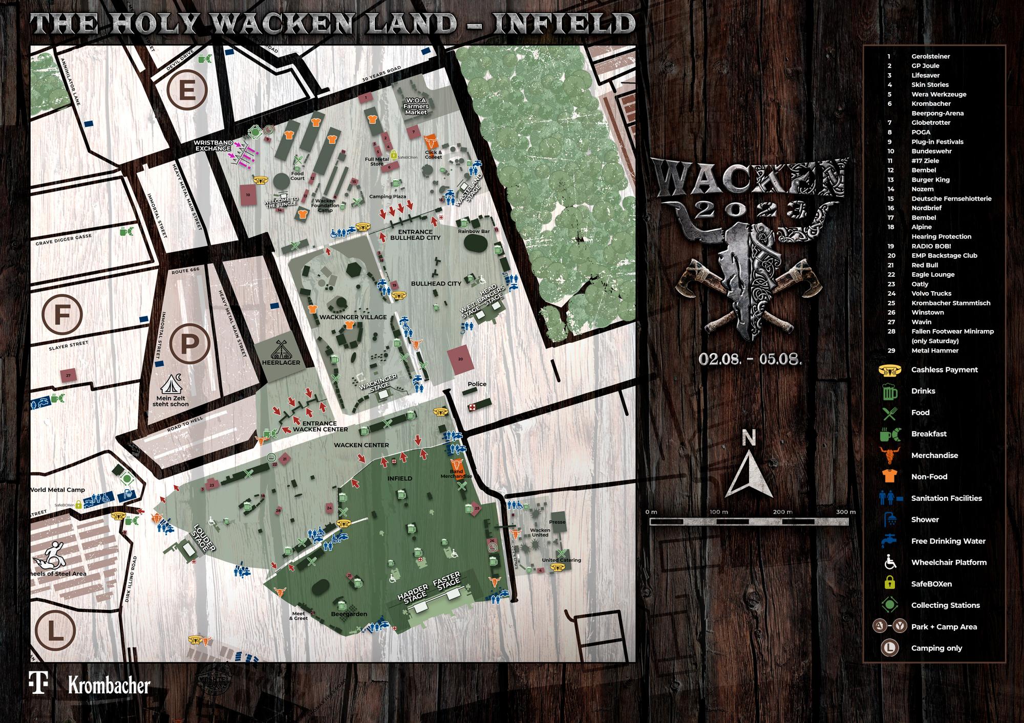 Wacken Open Air 2023 Map ConcertsMetal