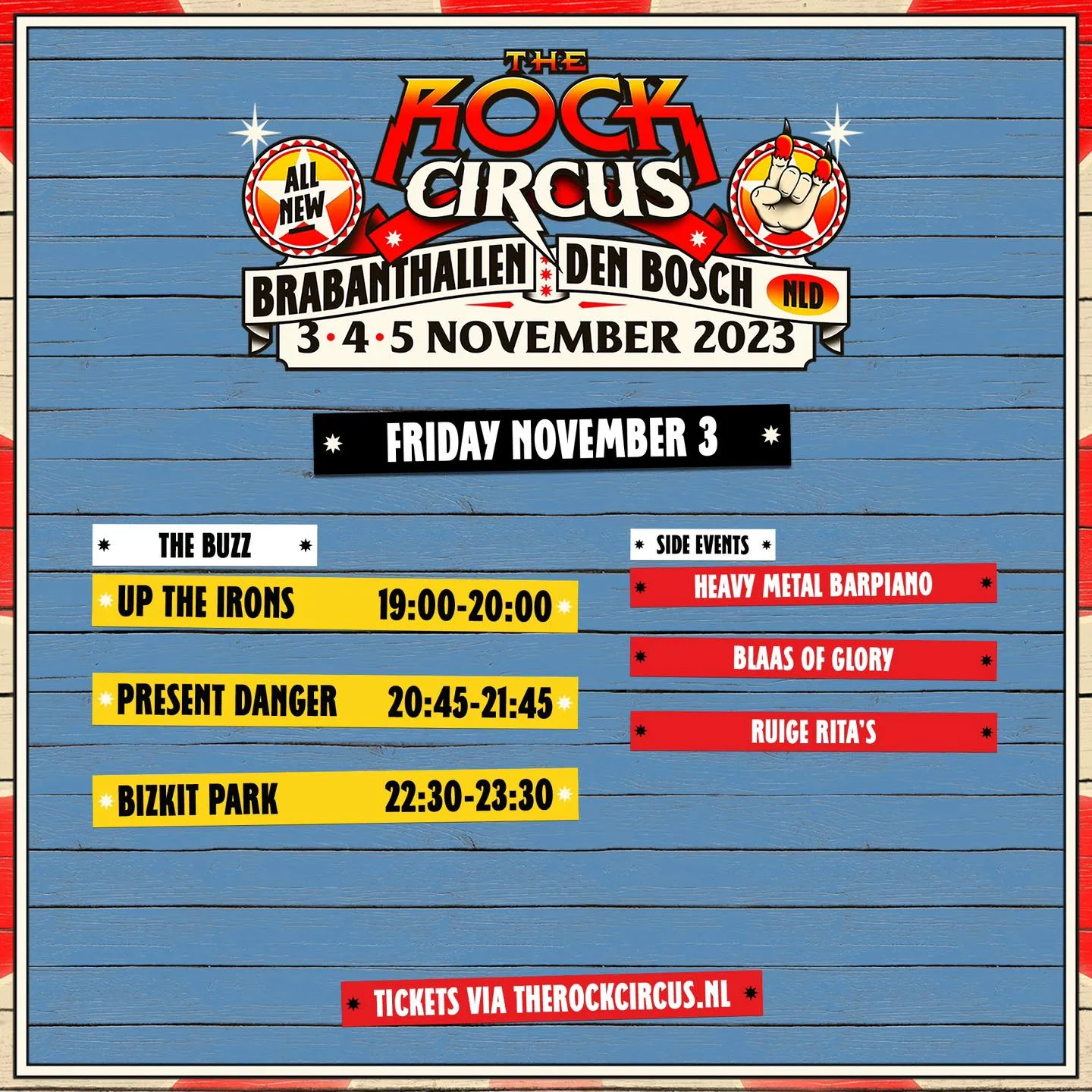 The Rock Circus 2023 - Running Order - Day 1 | Concerts-Metal