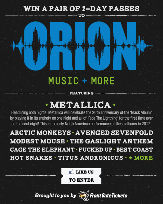 Orion Music and More 23/06/2012 (2 days) Atlantic City United States