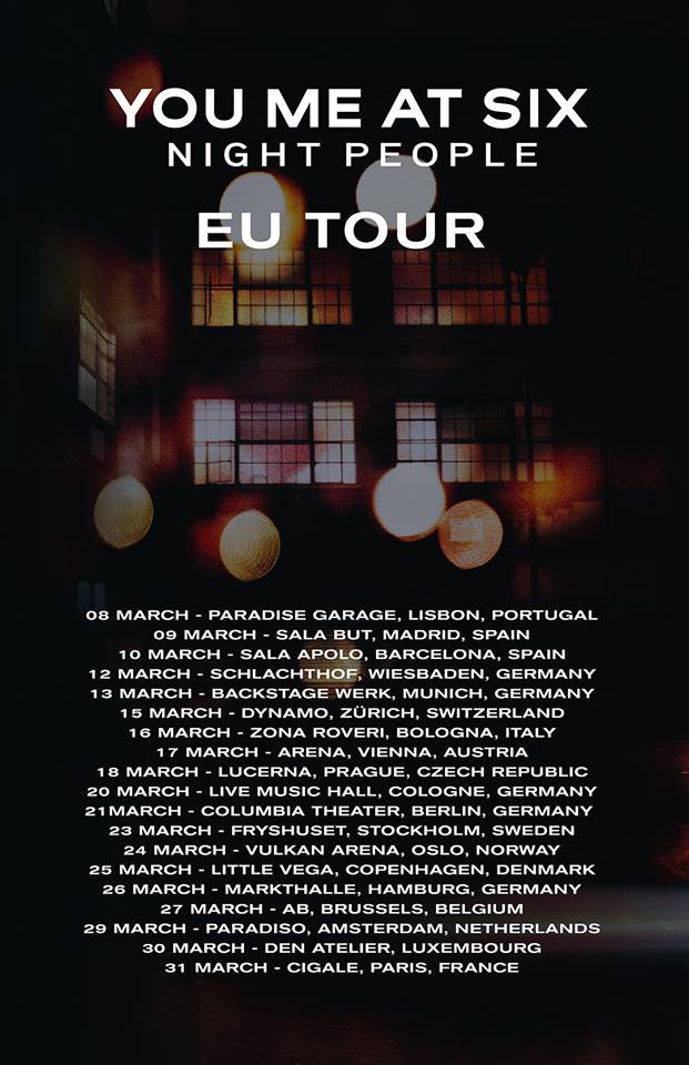 You Me At Six Tour 2017 15/04/2017 London Alexandra Palace United Kingdom