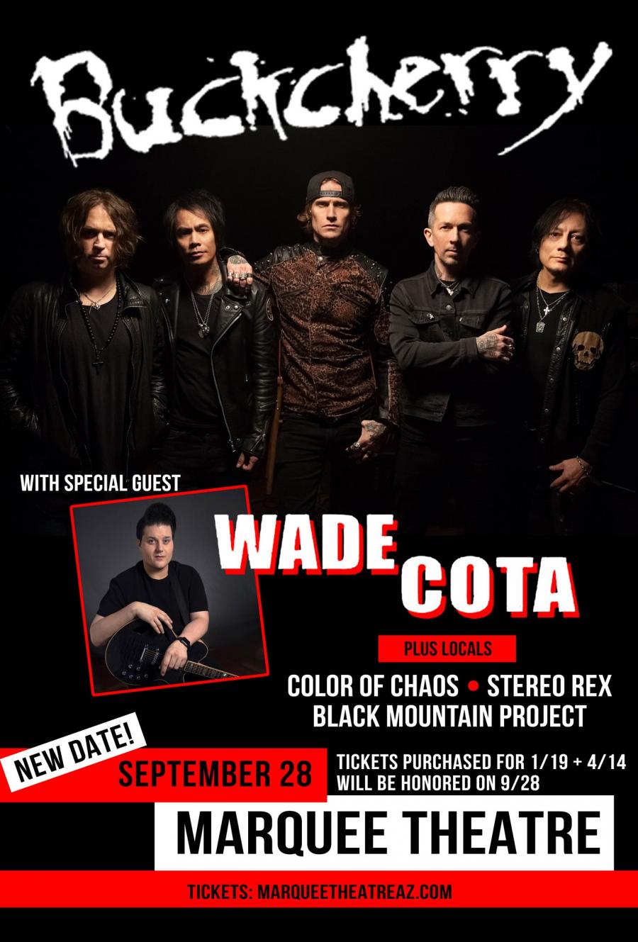 Buckcherry Tour 2021 28 09 2021 Tempe Arizona United States Concerts Metal Calendar