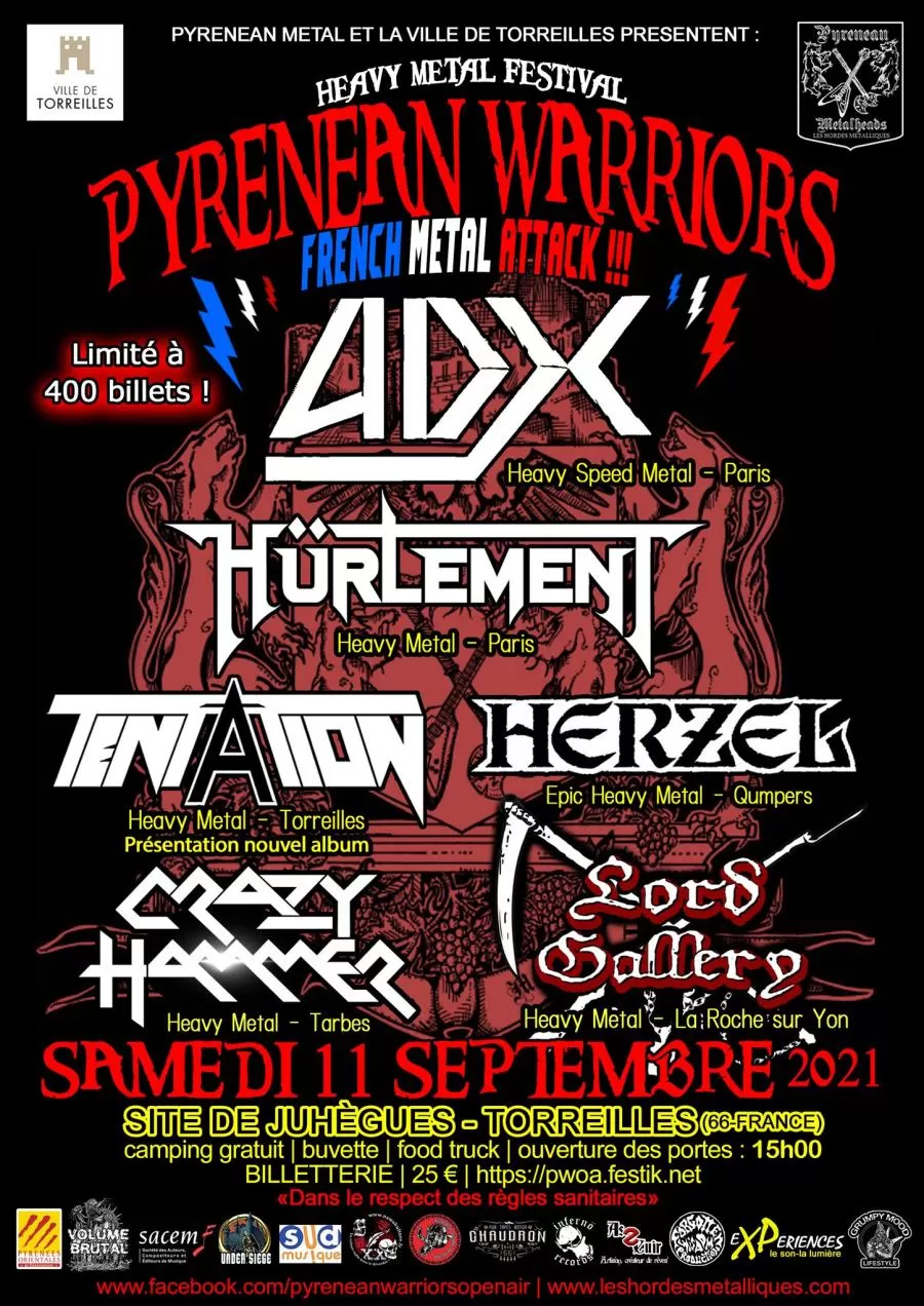 Ffc Languedoc Roussillon Calendrier 2023 Pyrenean Warriors Open Air 2021 - 11/09/2021 - Torreilles - Languedoc  Roussillon - France | Concerts-Metal Calendar