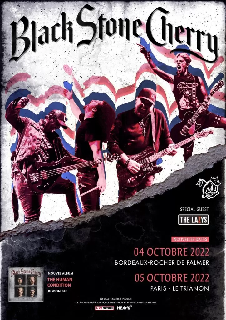 Frocher Christmas Concert Wien 2022 Black Stone Cherry - Tour 2022 - 04/10/2022 - Bordeaux (Cenon) - Aquitaine  - France | Concerts-Metal Calendar