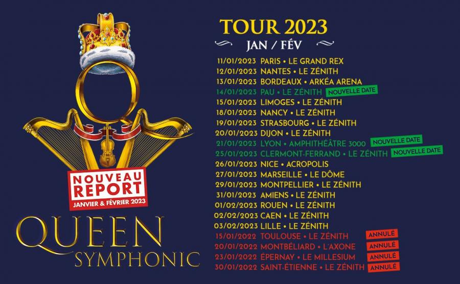 Queen Symphonic 20/01/2022 Montbéliard Axone France