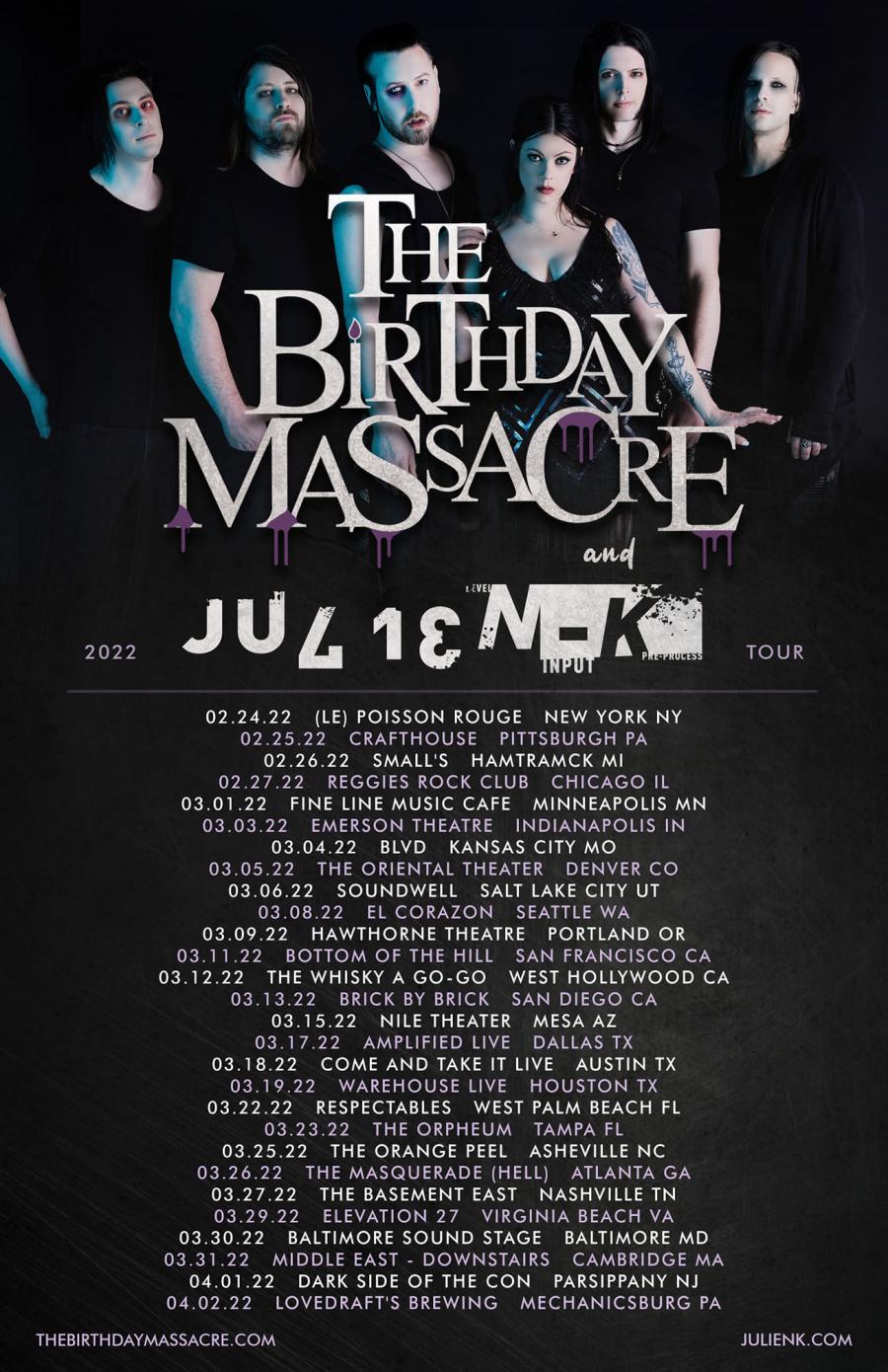 Event The Birthday Massacre - 30/03/2022 - Baltimore