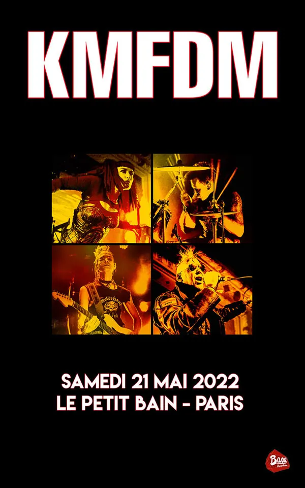 Event KMFDM 30/10/2023 Paris Le Petit Bain France