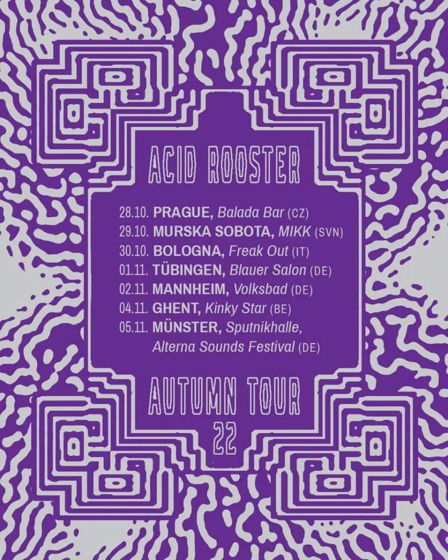 Acid Rooster Tour 2022 28/10/2022 Prague Balada Bar Czech