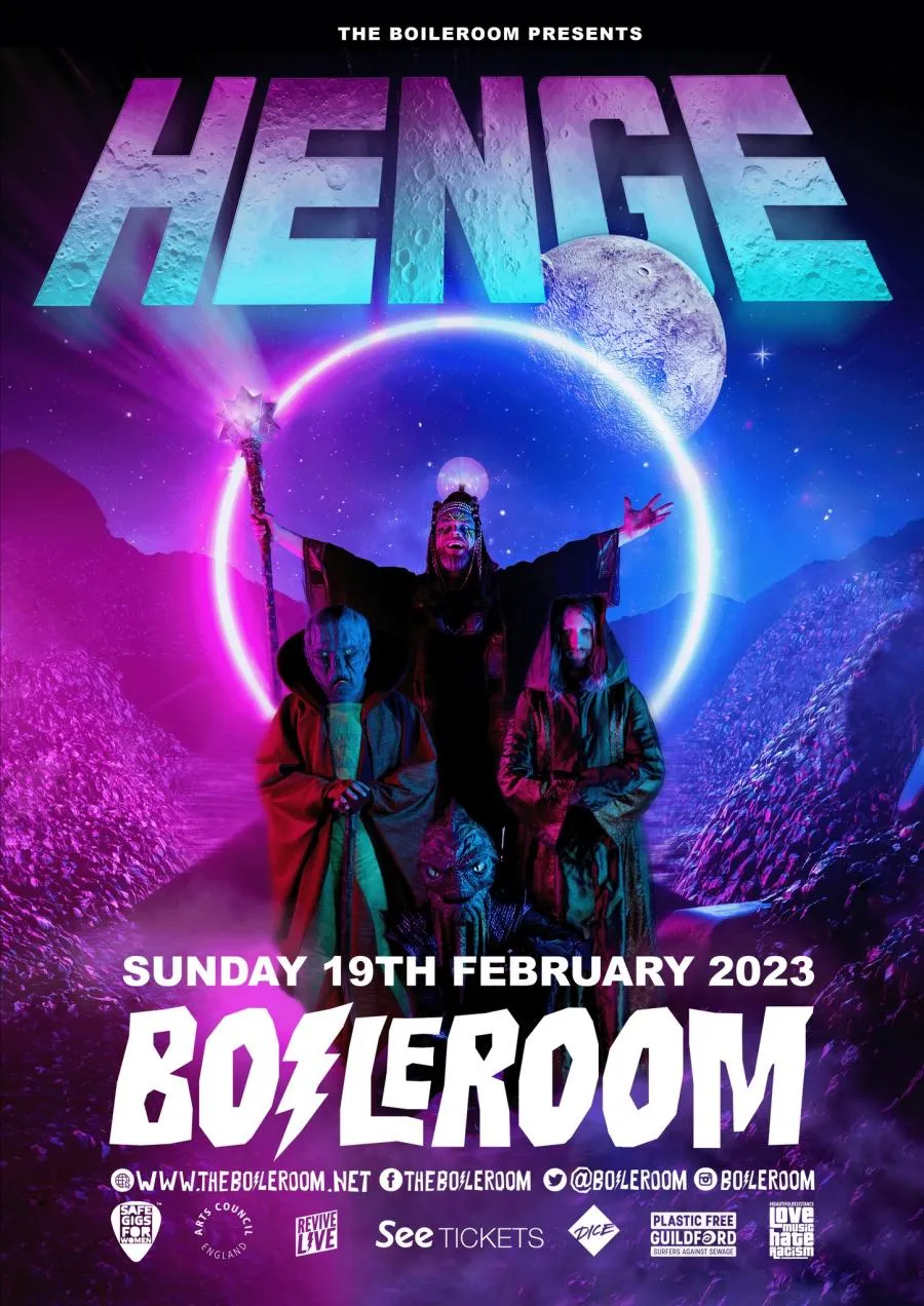 Event Henge 19/02/2023 Guildford The Boileroom United Kingdom