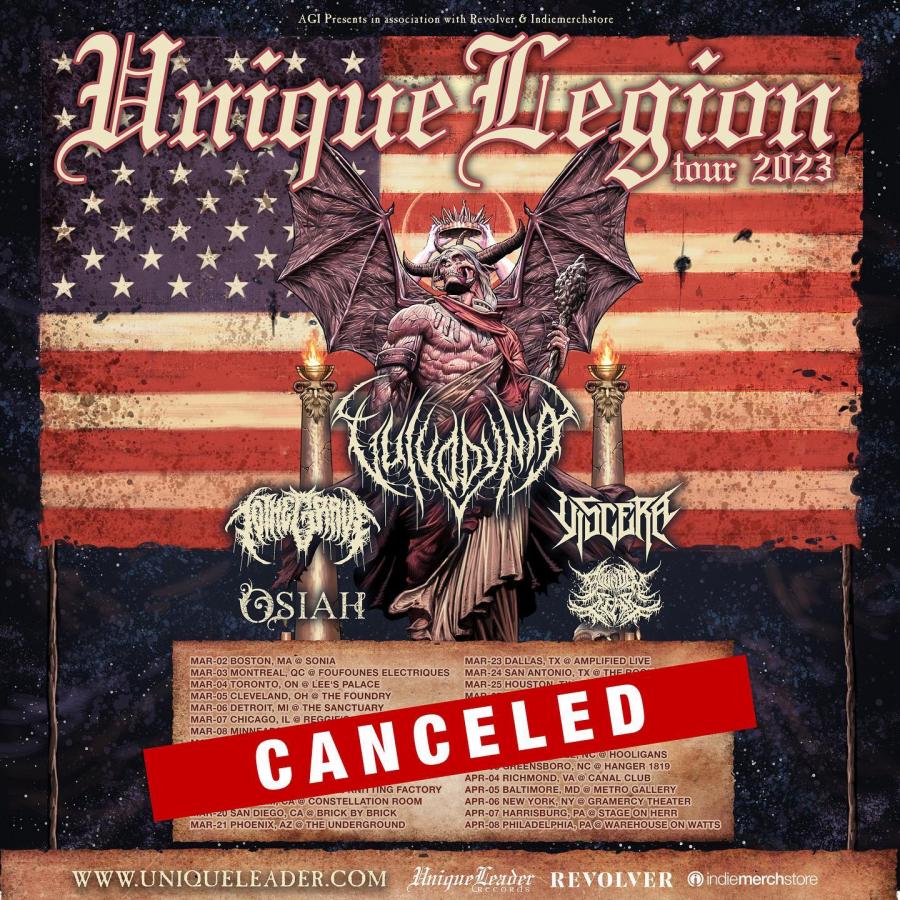 Unique Legion Tour 2023 03/03/2023 Montreal Foufounes Electriques