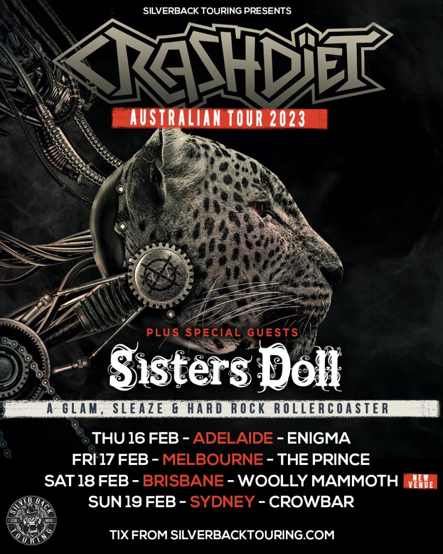 Crashdïet Australian Tour 2023 19/02/2023 Sydney Crowbar