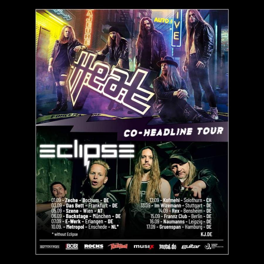 Event H.E.A.T + Eclipse 13/09/2023 Stuttgart Im Wizemann Germany