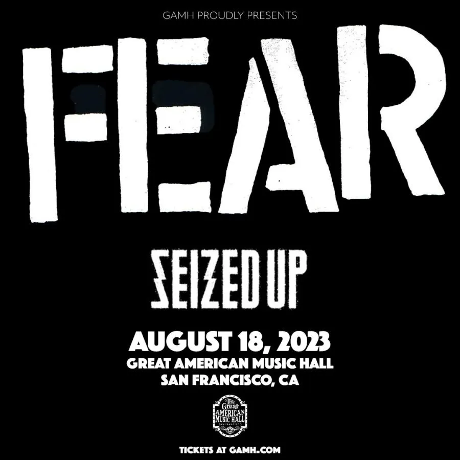 Event Fear 18/08/2023 San Francisco Great American Music Hall