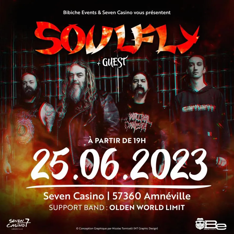 Event Soulfly 25/06/2023 Amnéville Seven Casino France