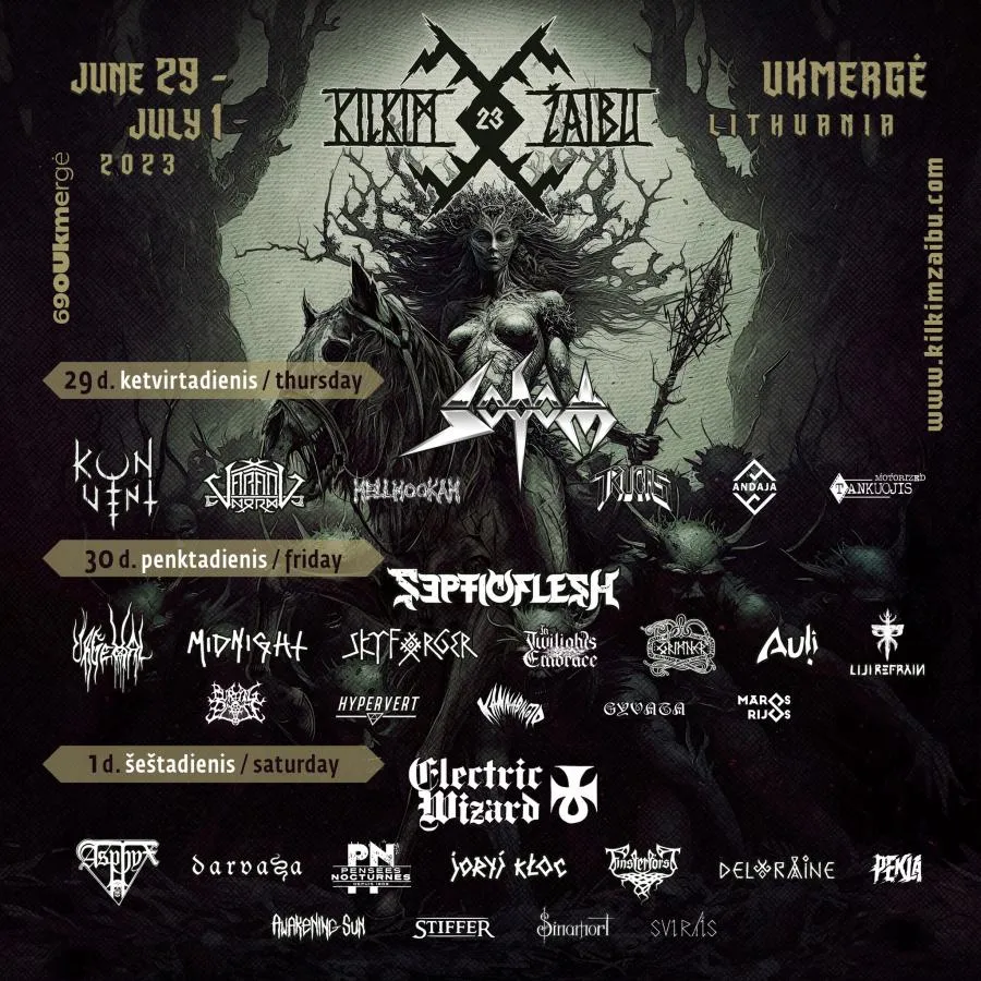 Kilkim Zaibu 2023 - 29/06/2023 (3 days) - Ukmergė - Lithuania