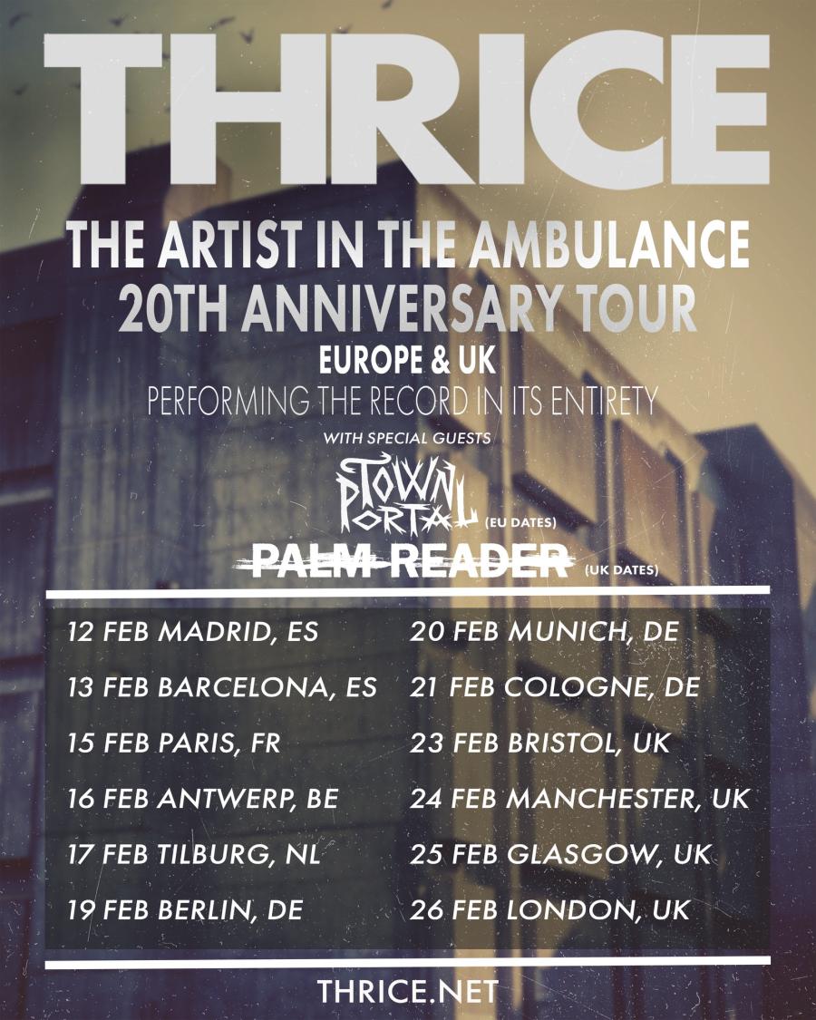 Event Thrice 16/02/2024 Antwerpen Trix Belgium