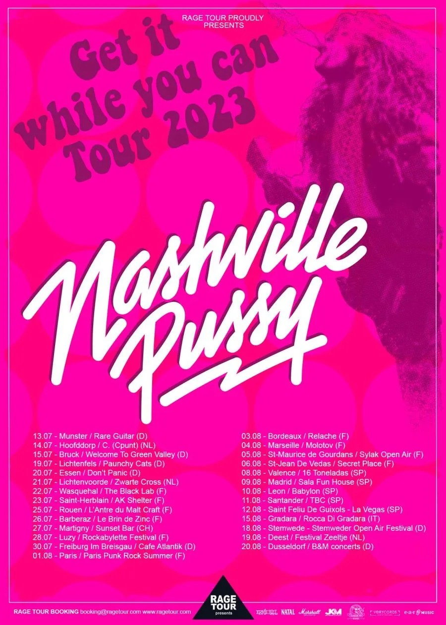 Event Nashville Pussy 03/08/2023 Bordeaux Relache France