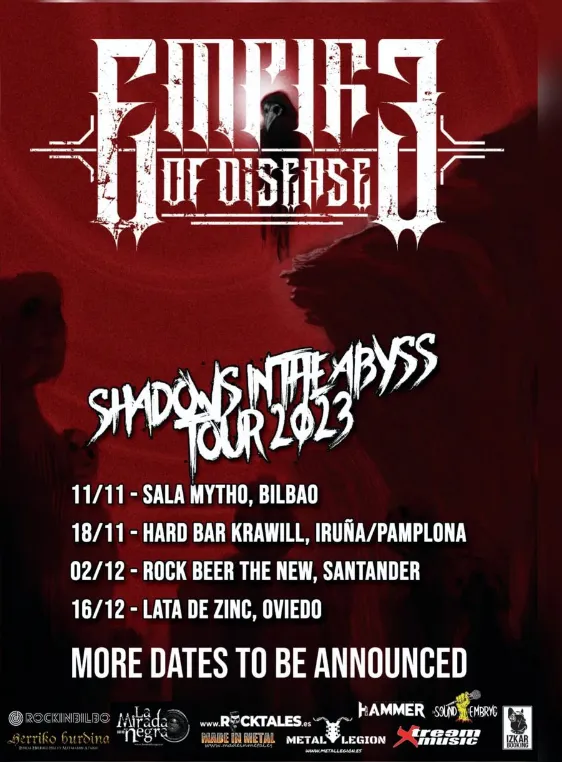 Empire of Disease Shadows in the Abyss Tour 2023 16/12/2023