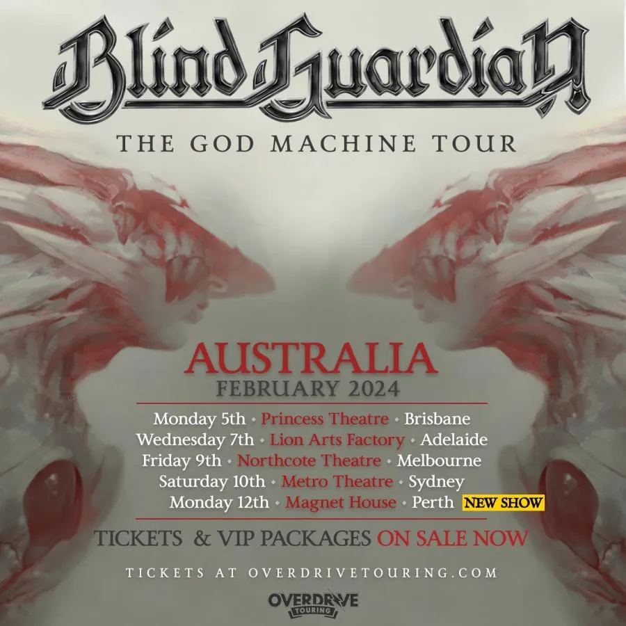 Event Blind Guardian 12/02/2024 Perth House Australia
