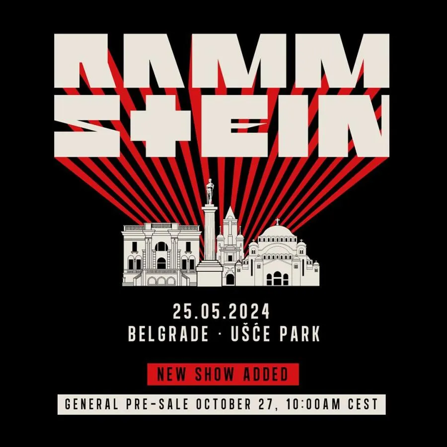Event Rammstein 25/05/2024 Belgrad Ušće Park Serbia