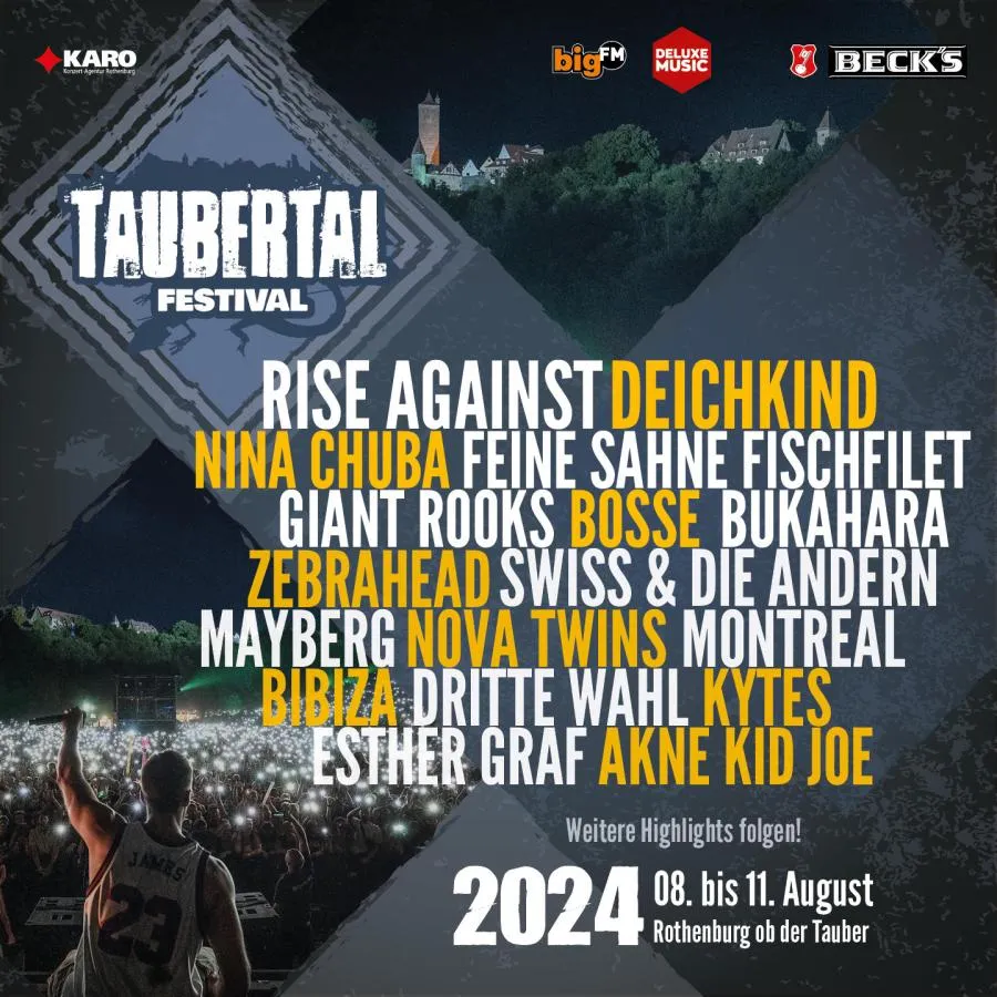  Taubertal Festival 2024 - 08/08/2024 (4 days) - Rothenburg ob der Bildidee 