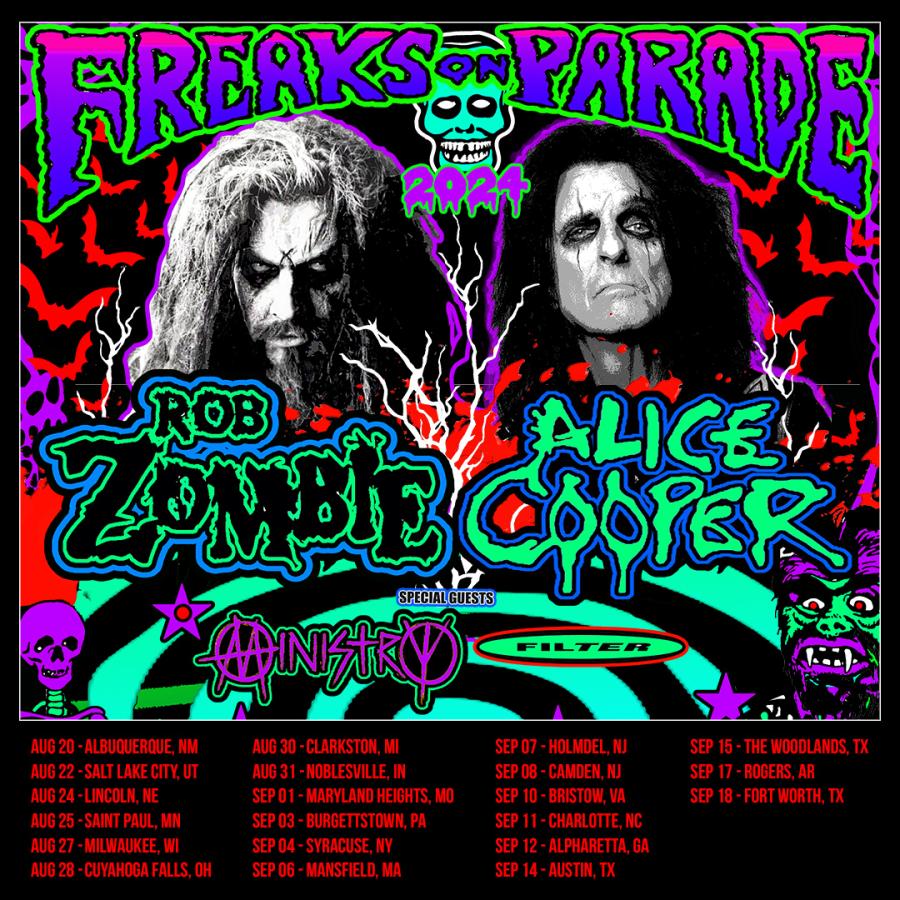 Rob Zombie + Alice Cooper + Ministry + Filter - 04/09/2024