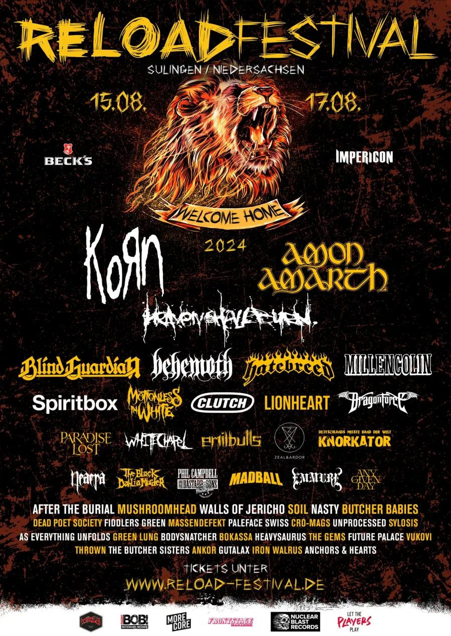 Reload Festival 2024 15/08/2024 (3 days) Sulingen Germany