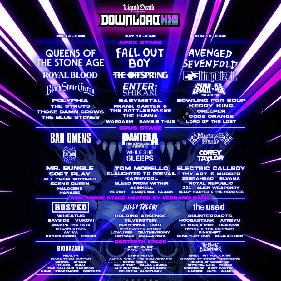 Download Festival 2024 14/06/2024 (3 days) Donington United Kingdom