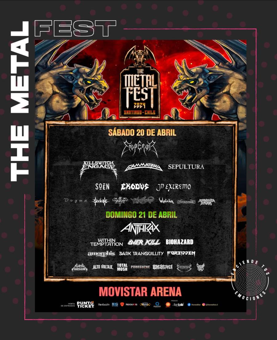 The Metal Fest 2024 - 20/04/2024 (2 days) - Santiago - Movistar Arena