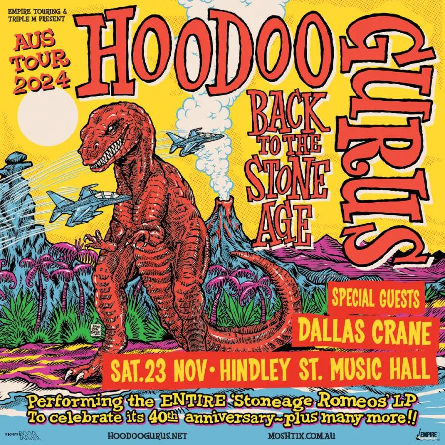 Event Hoodoo Gurus 23/11/2024 Adelaide Hindley Street Music Hall