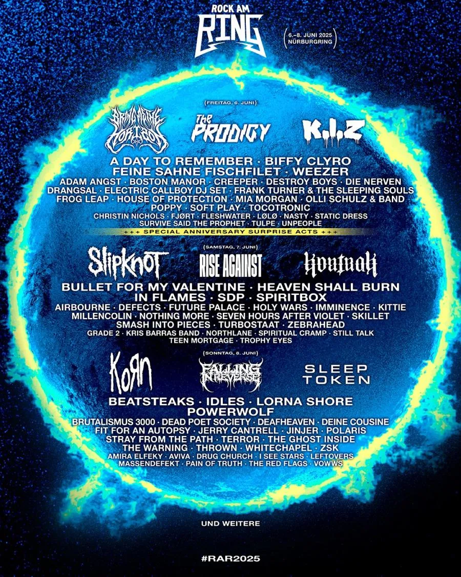 Rock am Ring 2025 06/06/2025 (3 days) Nürburg Nürburgring Germany