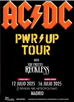 AC/DC Power Up Tour 2025 - 12/07/2025 - Madrid - Riyadh Air ...