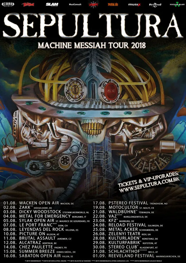 Event Sepultura - 29/08/2018 - Kufstein - Kulturfabrik - Austria