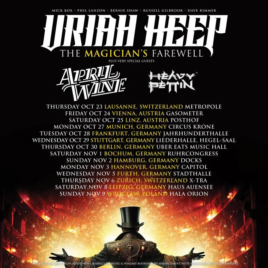 Event Uriah Heep - 09/11/2025 - Wroclaw - Hala Orion - Poland