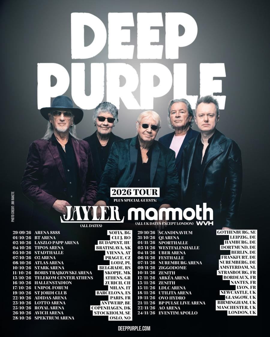 Event Deep Purple - 25/10/2026 - Copenhagen - Royal Arena - Denmark