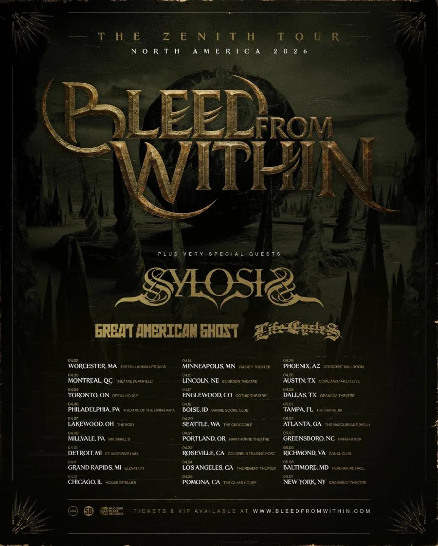 Bleed From Within - US/Canada 2026 - 06/05/2026 - Baltimore