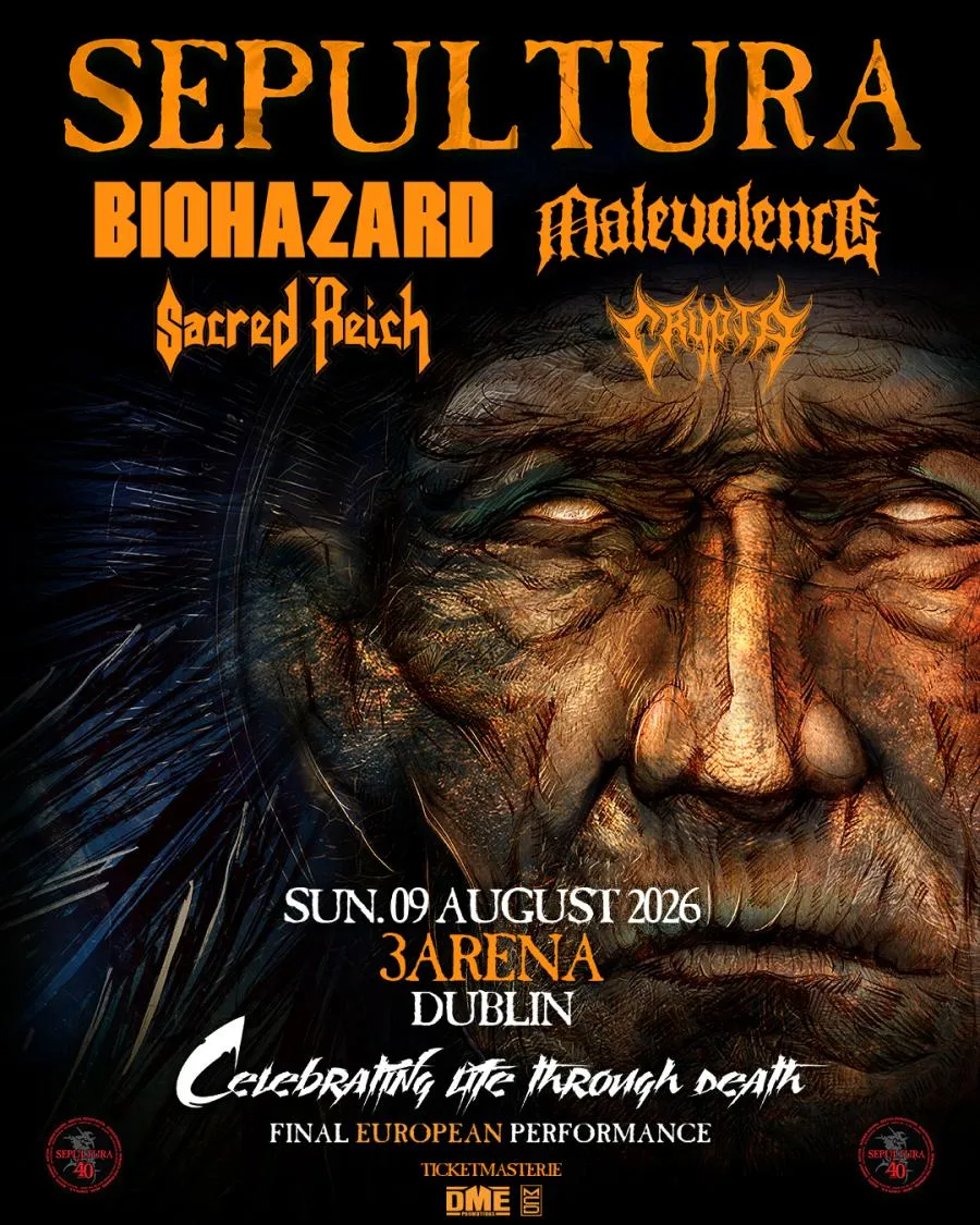 Sepultura - Final European Tour 2026 - 09/08/2026 - Dublin