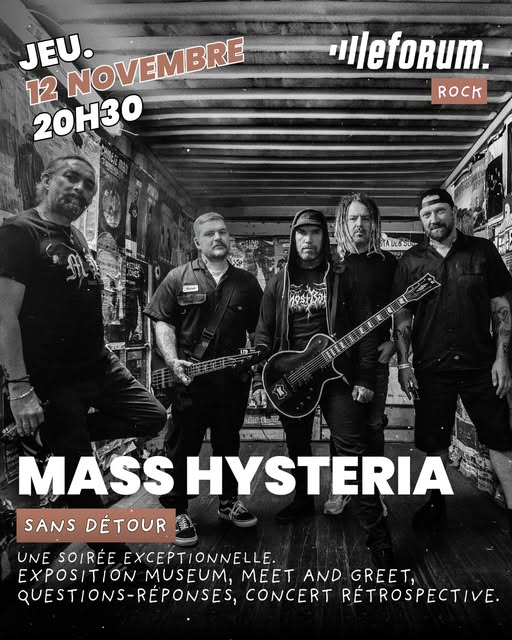 Mass Hysteria - 12/11/2026 - Vauréal - Le Forum - France