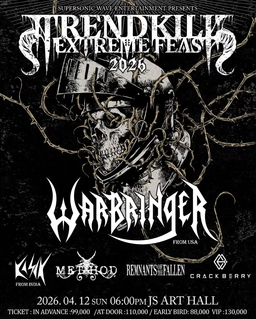 Warbringer in Seoul - 12/04/2026 - Seoul - JS Art Hall - South Korea